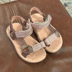 Melissa Glitter Pink Kids Sandals